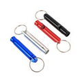 Survival Aluminum Whistle W/ Keyring